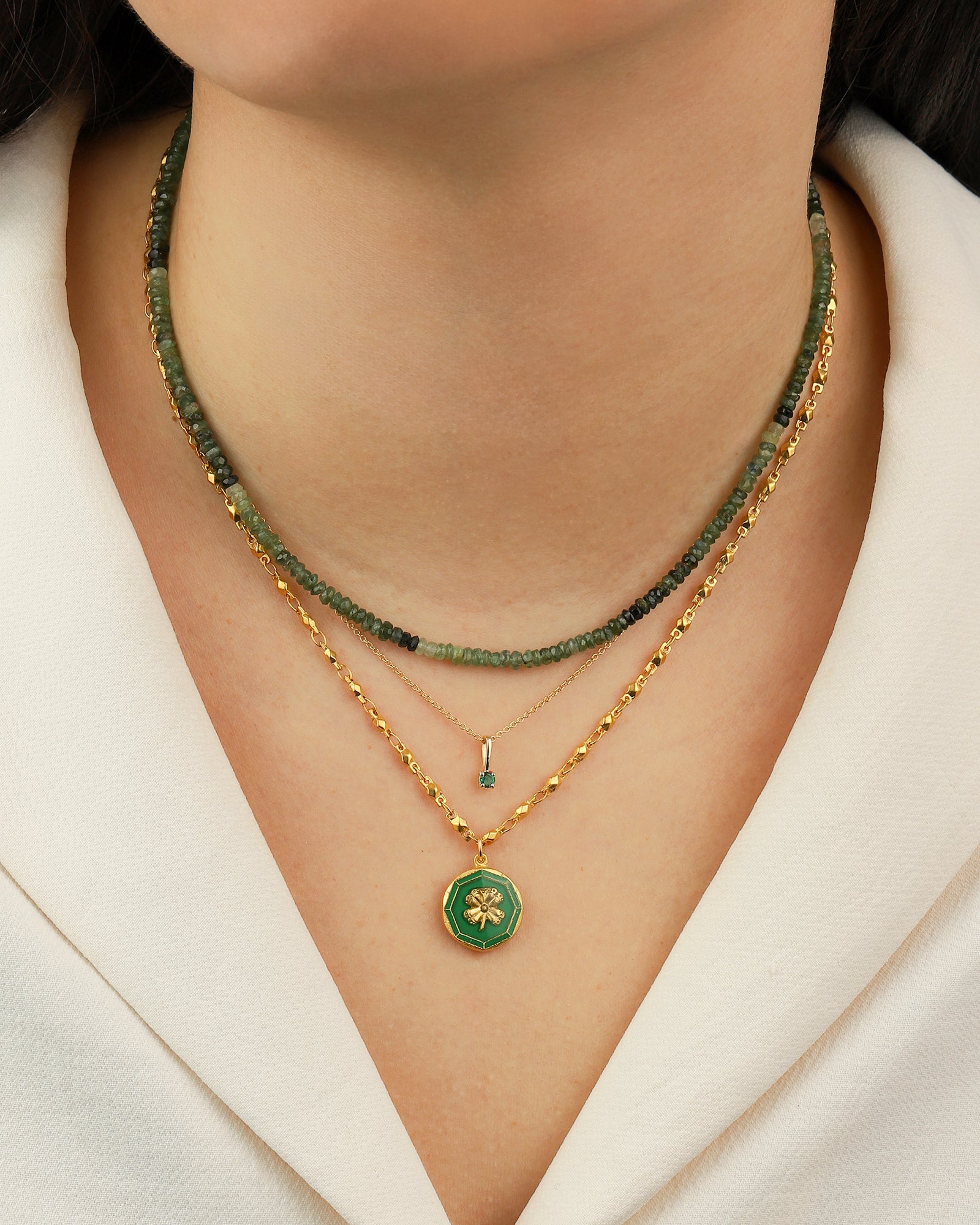 La Vie Parisienne-Clover Necklace-Necklaces-Blue Ruby Jewellery-Vancouver Canada