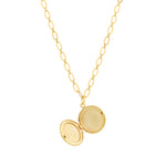 La Vie Parisienne-Round Locket-Necklaces-Blue Ruby Jewellery-Vancouver Canada