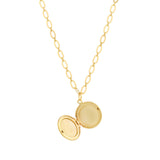 La Vie Parisienne-Round Locket-Necklaces-Blue Ruby Jewellery-Vancouver Canada