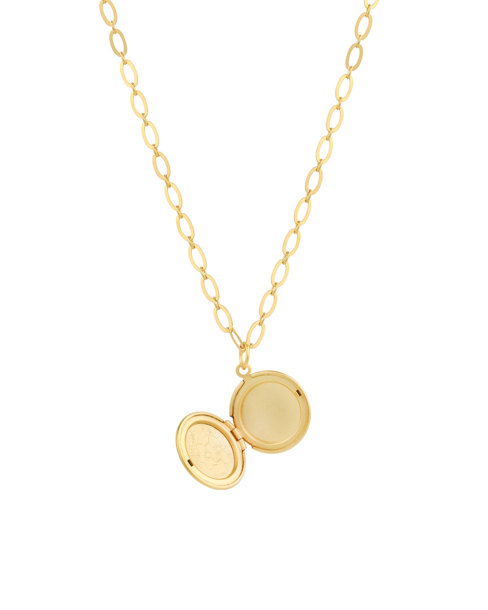 La Vie Parisienne-Round Locket-Necklaces-Blue Ruby Jewellery-Vancouver Canada