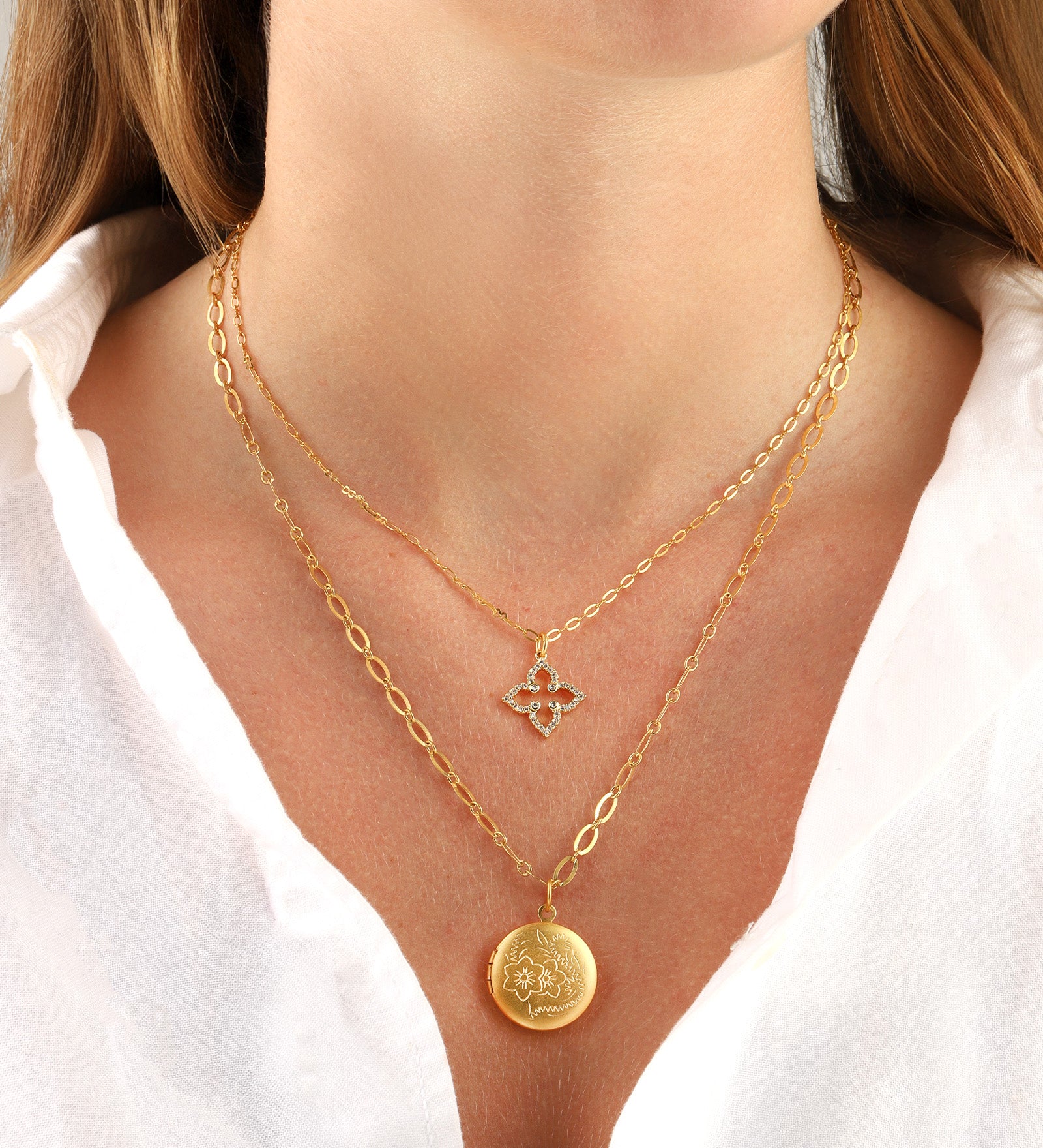 La Vie Parisienne-Round Locket-Necklaces-Blue Ruby Jewellery-Vancouver Canada