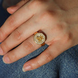 La Vie Parisienne-Enamel Bee Ring-Rings-Blue Ruby Jewellery-Vancouver Canada