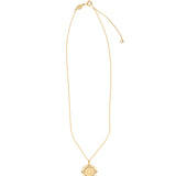 Round Filigree Flower Necklace