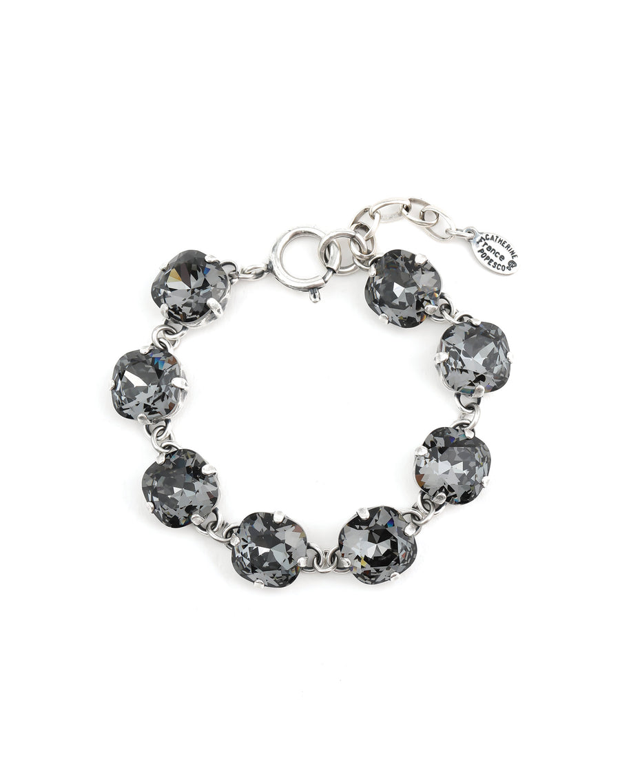 Crystal Bracelet | 12mm Sterling Silver Plated, Silvernight Crystal