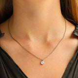 La Vie Parisienne-Round Halo Necklace-Necklaces-Blue Ruby Jewellery-Vancouver Canada