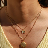 La Vie Parisienne-Butterfly Pavé Necklace-Necklaces-Blue Ruby Jewellery-Vancouver Canada