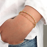 Small Link Crystal Bracelet