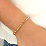 La Vie Parisienne-Small Link Crystal Bracelet-Bracelets-Blue Ruby Jewellery-Vancouver Canada