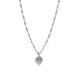 Heart Locket Necklace Silver Plated