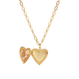 Filigree Heart Locket Necklace