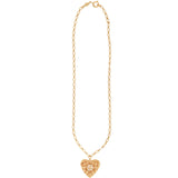 Filigree Heart Locket Necklace