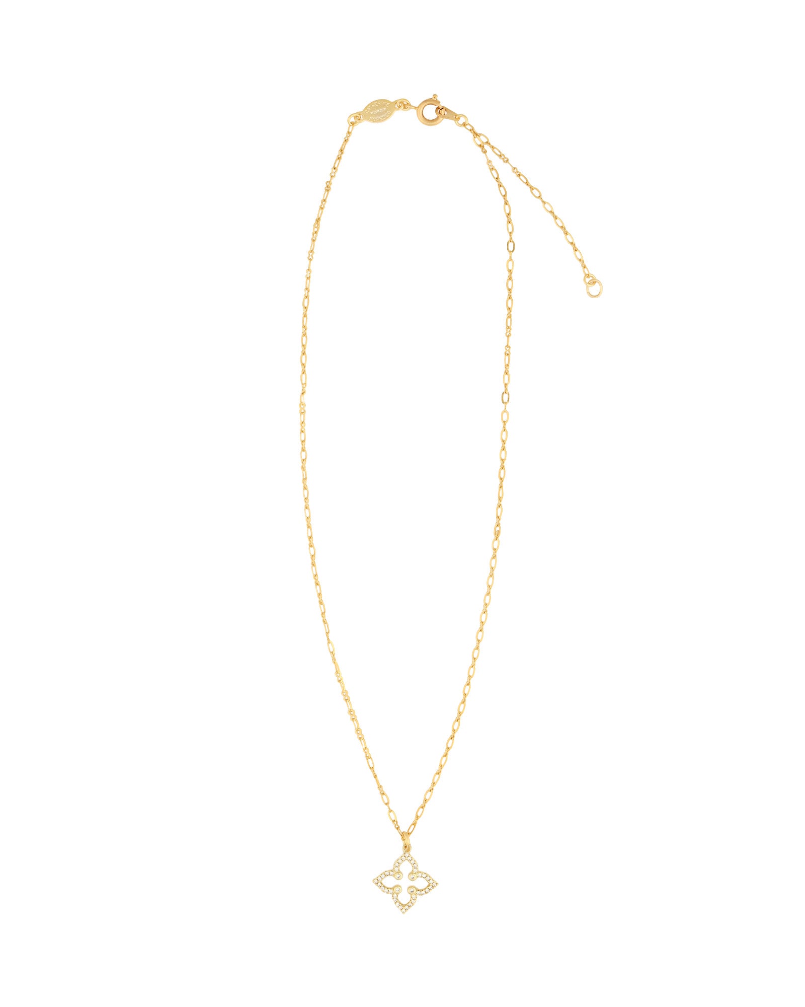 La Vie Parisienne-Pointed Clover Cut Out Necklace-Necklaces-Blue Ruby Jewellery-Vancouver Canada