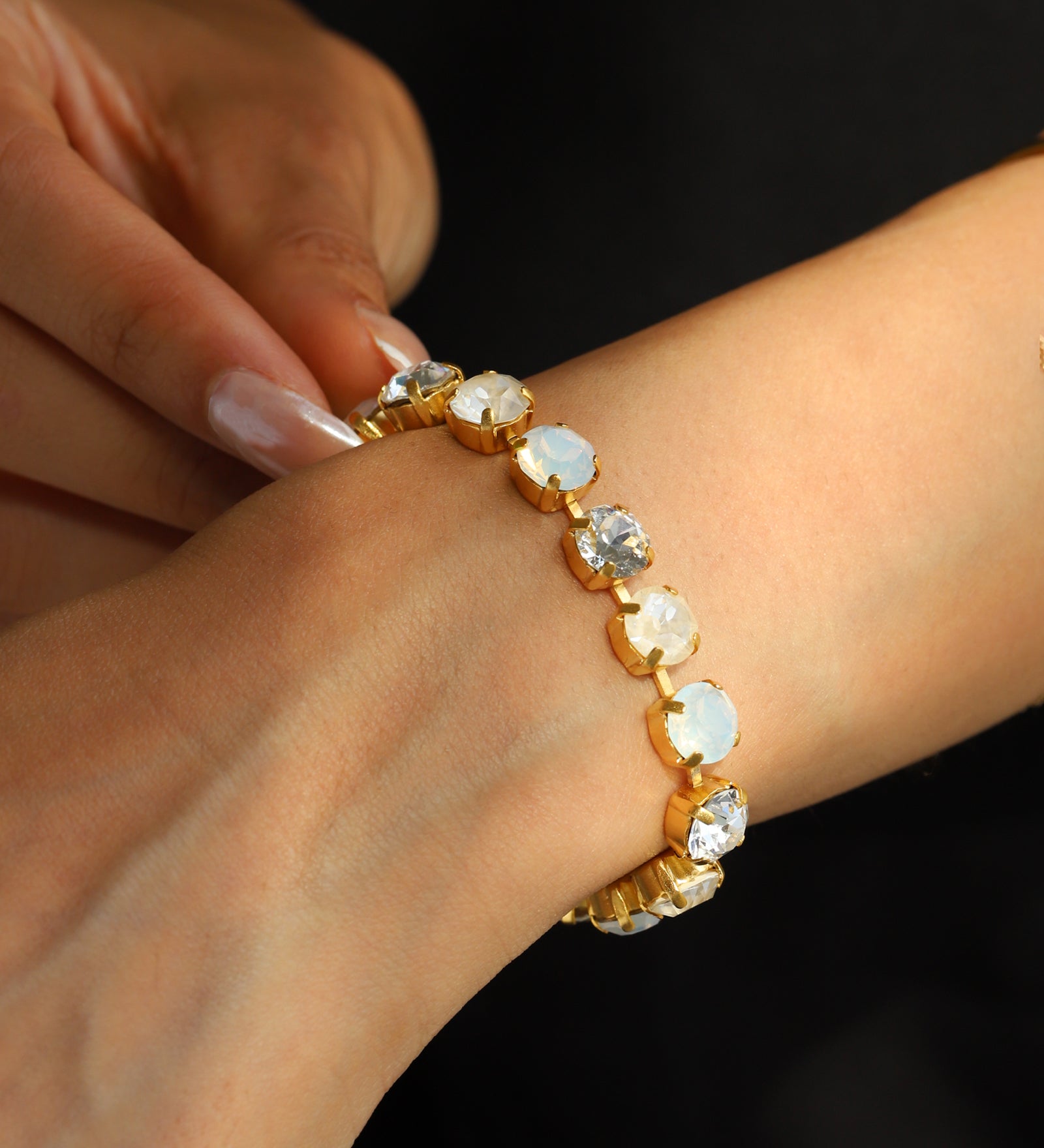 La Vie Parisienne-Crystal Bracelet | 8mm-Bracelets-Blue Ruby Jewellery-Vancouver Canada