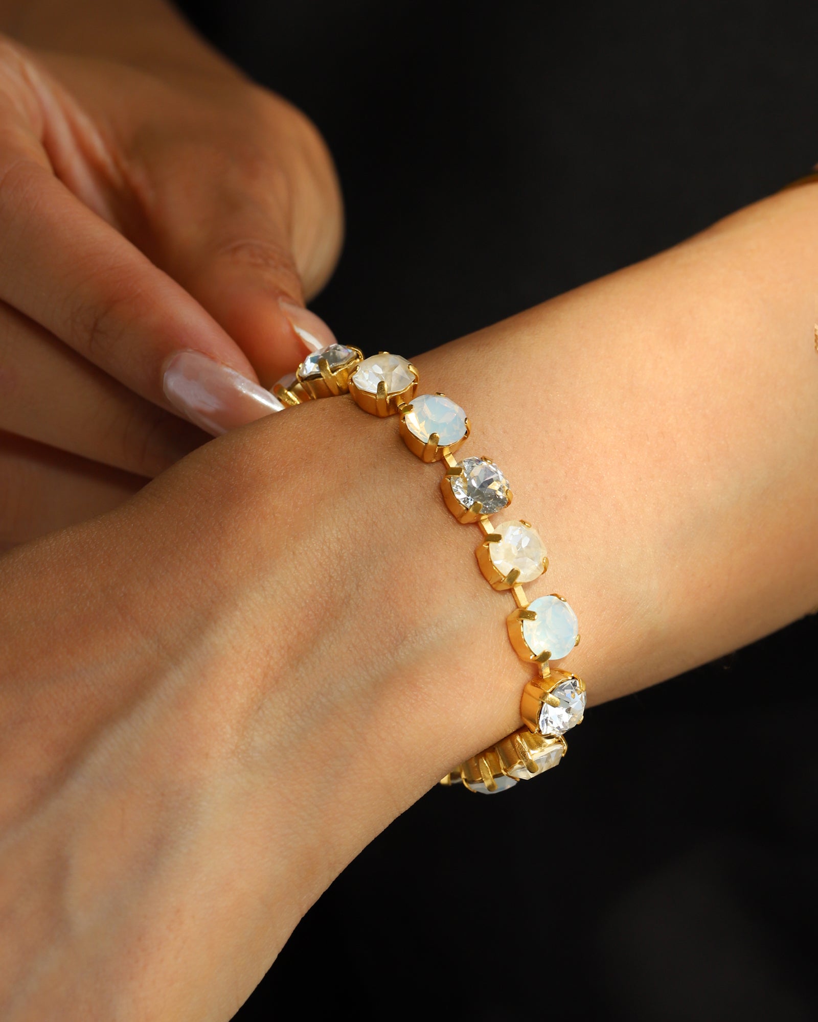 La Vie Parisienne-Crystal Bracelet | 8mm-Bracelets-Blue Ruby Jewellery-Vancouver Canada