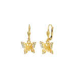 La Vie Parisienne-Filigree Butterfly Hooks-Earrings-Blue Ruby Jewellery-Vancouver Canada