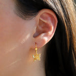 La Vie Parisienne-Filigree Butterfly Hooks-Earrings-Blue Ruby Jewellery-Vancouver Canada