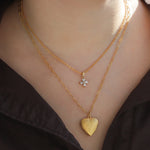 La Vie Parisienne-Lotus Flower Four Crystal Necklace-Necklaces-Blue Ruby Jewellery-Vancouver Canada