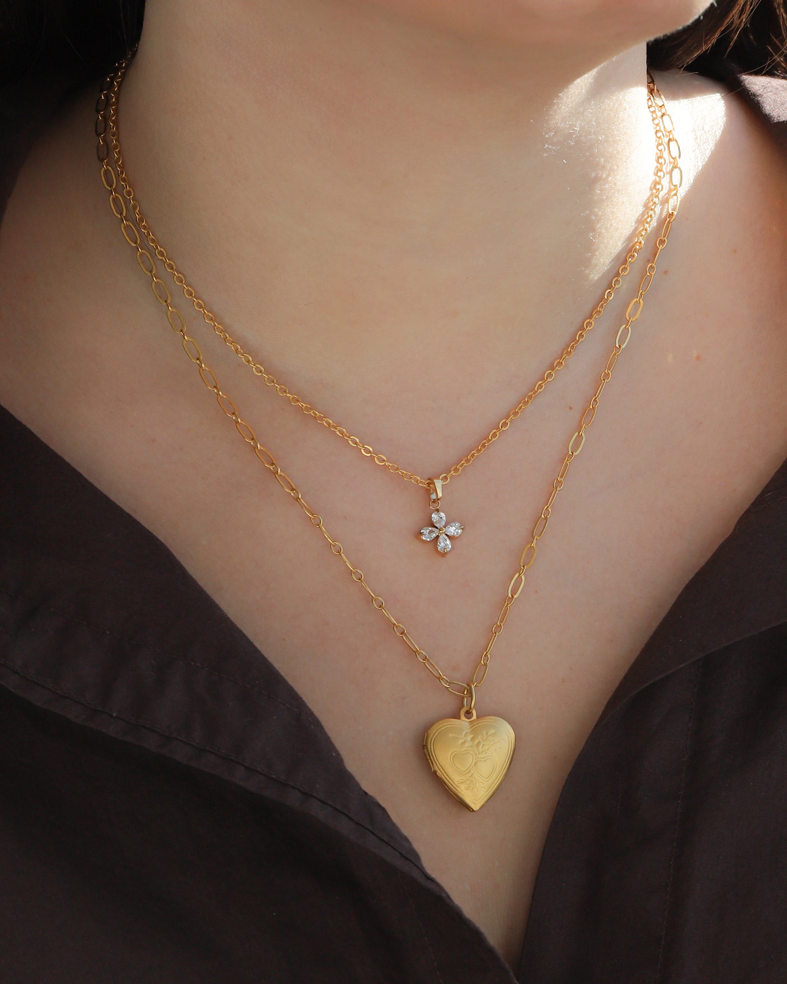 La Vie Parisienne-Heart Locket Necklace-Necklaces-Blue Ruby Jewellery-Vancouver Canada