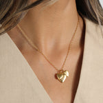 La Vie Parisienne-Three Heart Locket Necklace-Necklaces-Blue Ruby Jewellery-Vancouver Canada