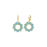 La Vie Parisienne-Open Circle Crystal Ring Hooks-Earrings-Blue Ruby Jewellery-Vancouver Canada