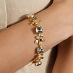La Vie Parisienne-Lotus Flower Crystal Bracelet-Bracelets-Blue Ruby Jewellery-Vancouver Canada