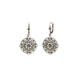 La Vie Parisienne-Flower Filigree Hooks-Earrings-Blue Ruby Jewellery-Vancouver Canada
