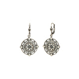 La Vie Parisienne-Flower Filigree Hooks-Earrings-Blue Ruby Jewellery-Vancouver Canada