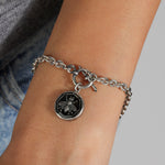 La Vie Parisienne-Bee Enamel Toggle Bracelet-Bracelets-Blue Ruby Jewellery-Vancouver Canada