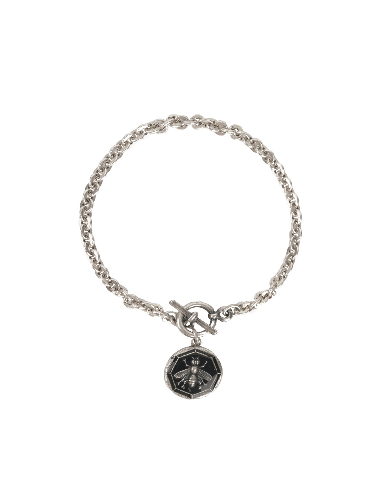 La Vie Parisienne-Bee Enamel Toggle Bracelet-Bracelets-Blue Ruby Jewellery-Vancouver Canada