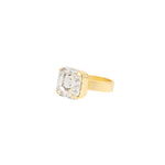La Vie Parisienne-Forget Me Not Ring-Rings-14k Gold Plated, Shade Crystal-7-Blue Ruby Jewellery-Vancouver Canada