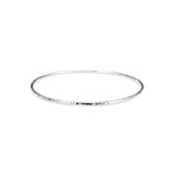 Hammer Textured Stacking Bangle Sterling Silver / MED