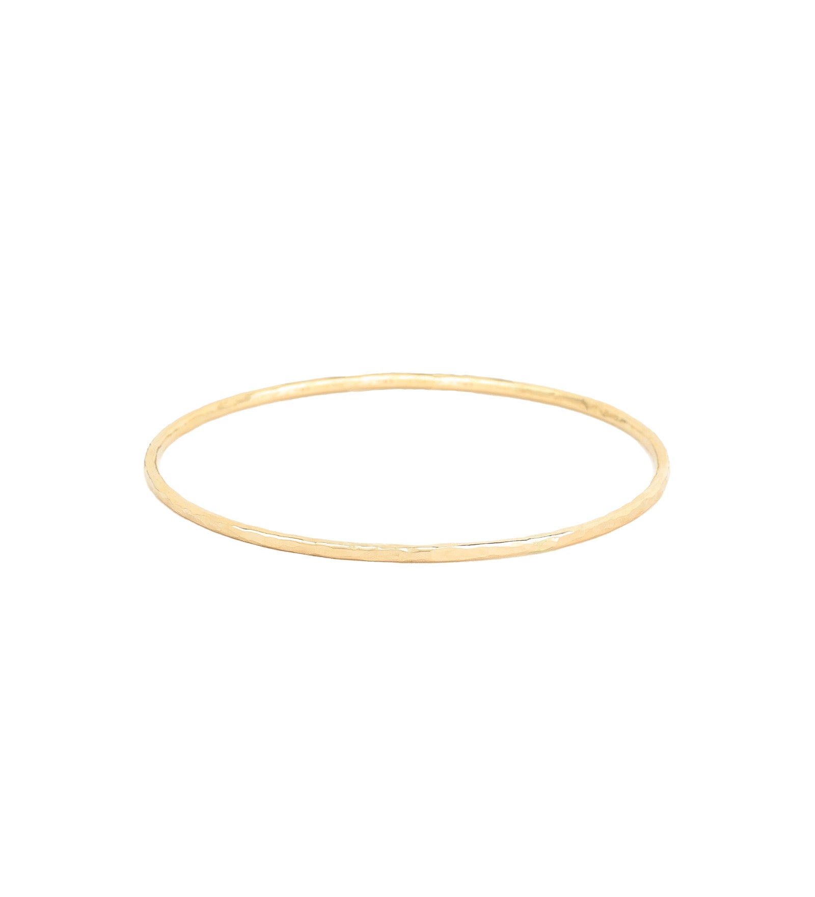 Mikel Grant-Hammer Textured Stacking Bangle-Bracelets-Blue Ruby Jewellery-Vancouver Canada