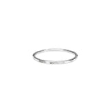 Hammer Textured Stacking Ring Sterling Silver / 3