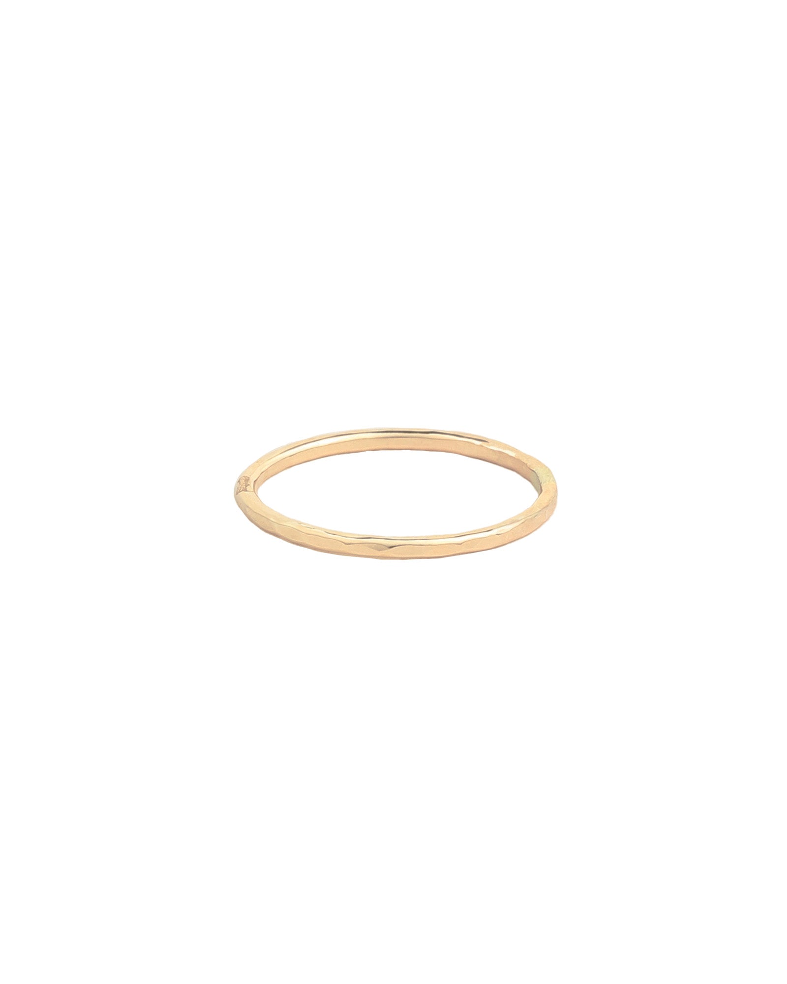 Mikel Grant-Hammer Textured Stacking Ring-Rings-Blue Ruby Jewellery-Vancouver Canada