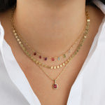 1948-Coin Chain Necklace-Necklaces-Blue Ruby Jewellery-Vancouver Canada