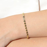 1948-Coin Chain Bracelet-Bracelets-Blue Ruby Jewellery-Vancouver Canada