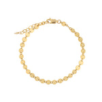 Coin Chain Bracelet 14k Gold Filled
