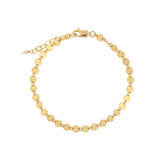 Coin Chain Bracelet 14k Gold Filled