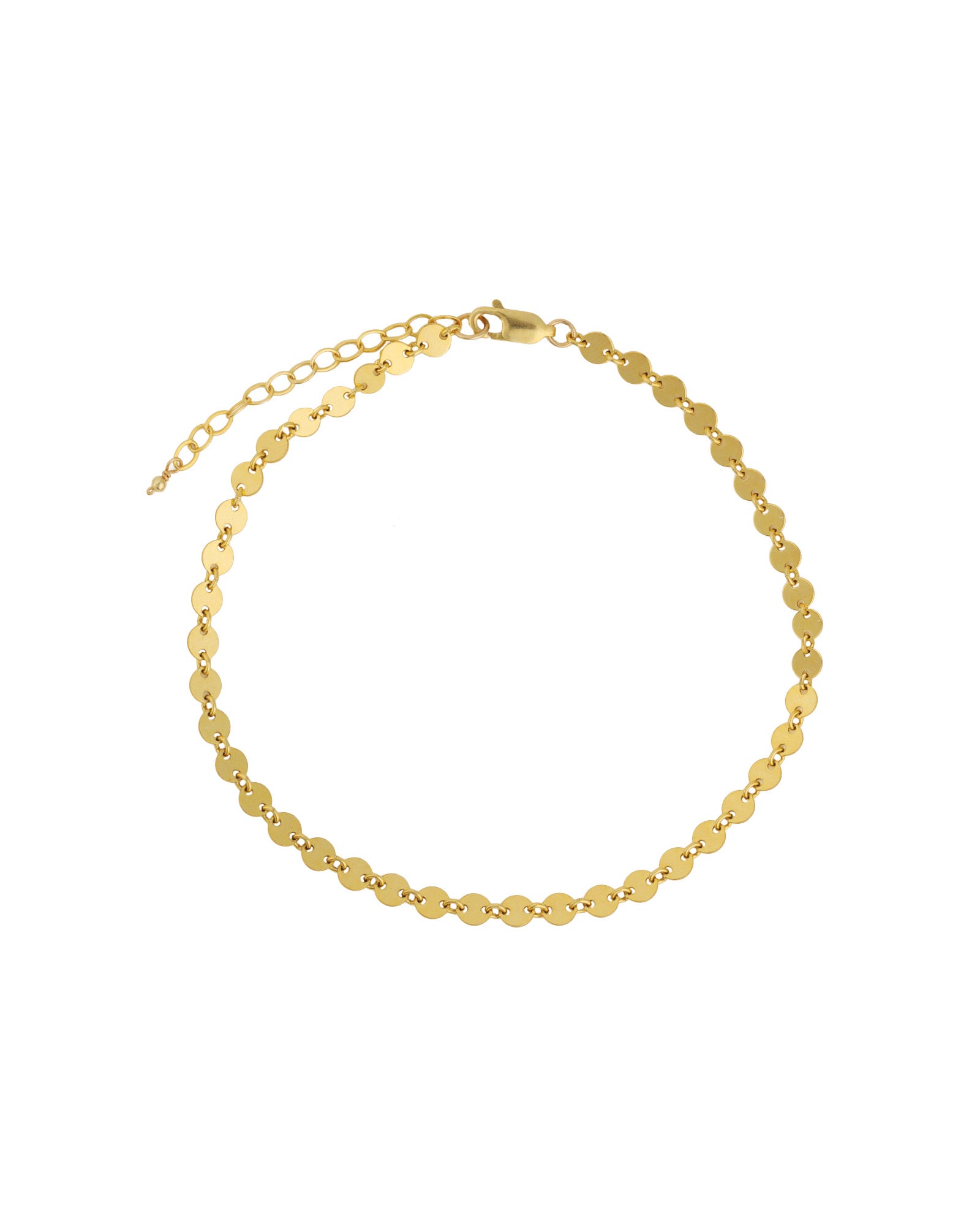Coin Chain Anklet 14k Gold Filled