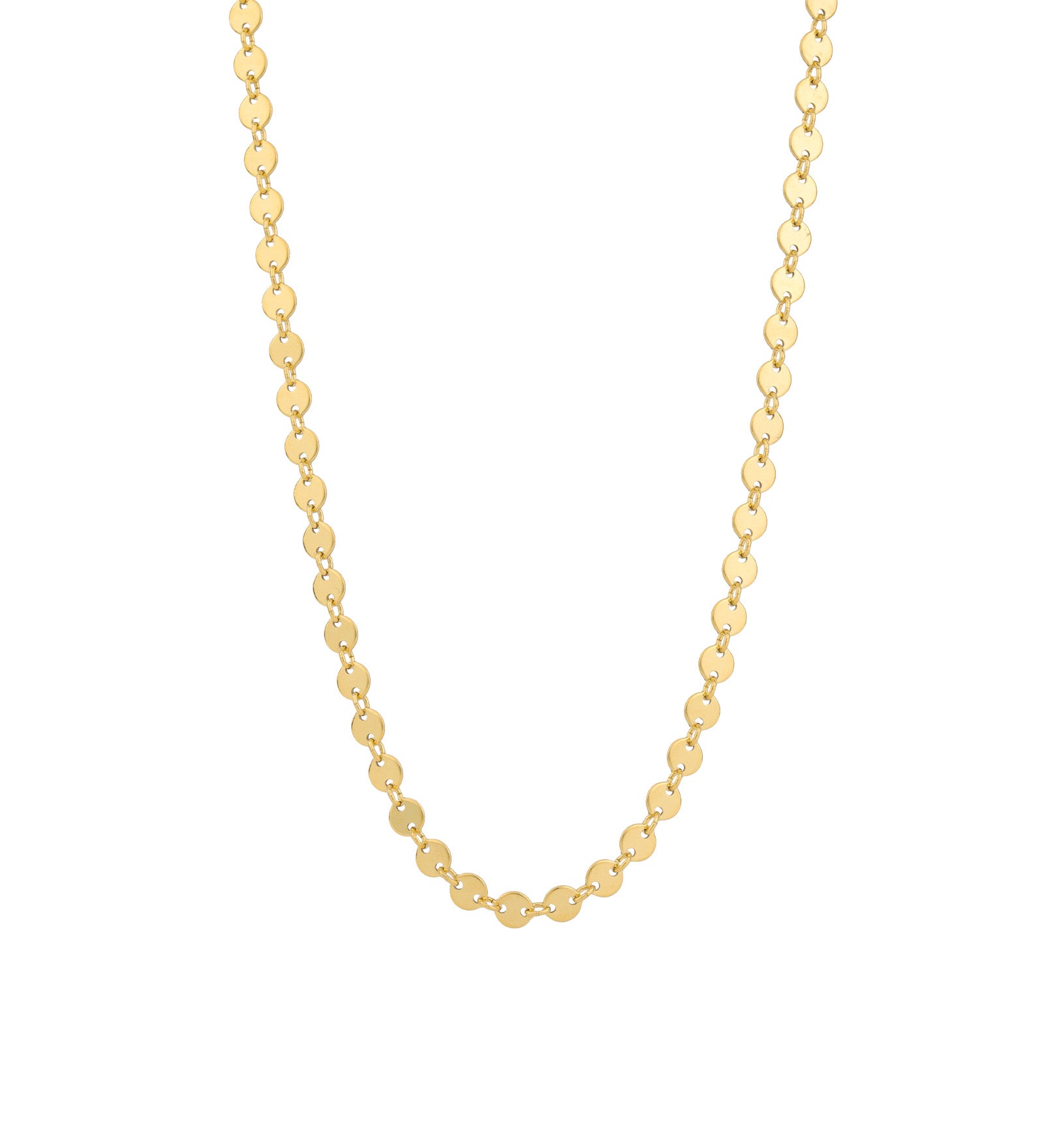 Coin Chain Necklace 14k Gold Filled