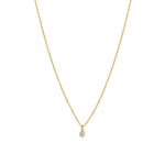1948-Single CZ Drop Necklace-Necklaces-Blue Ruby Jewellery-Vancouver Canada