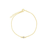 1948-CZ Bracelet-Bracelets-14k Gold Filled, Cubic Zirconia-Blue Ruby Jewellery-Vancouver Canada
