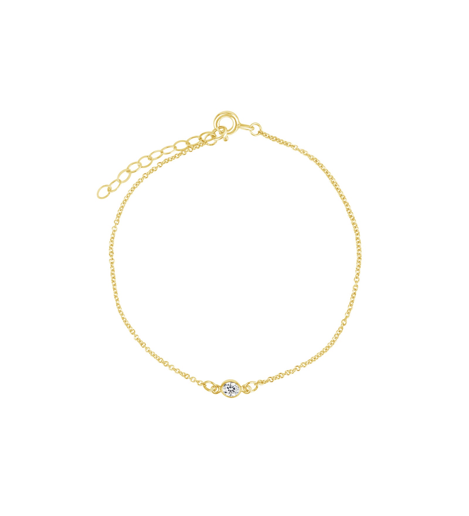 1948-CZ Bracelet-Bracelets-14k Gold Filled, Cubic Zirconia-Blue Ruby Jewellery-Vancouver Canada
