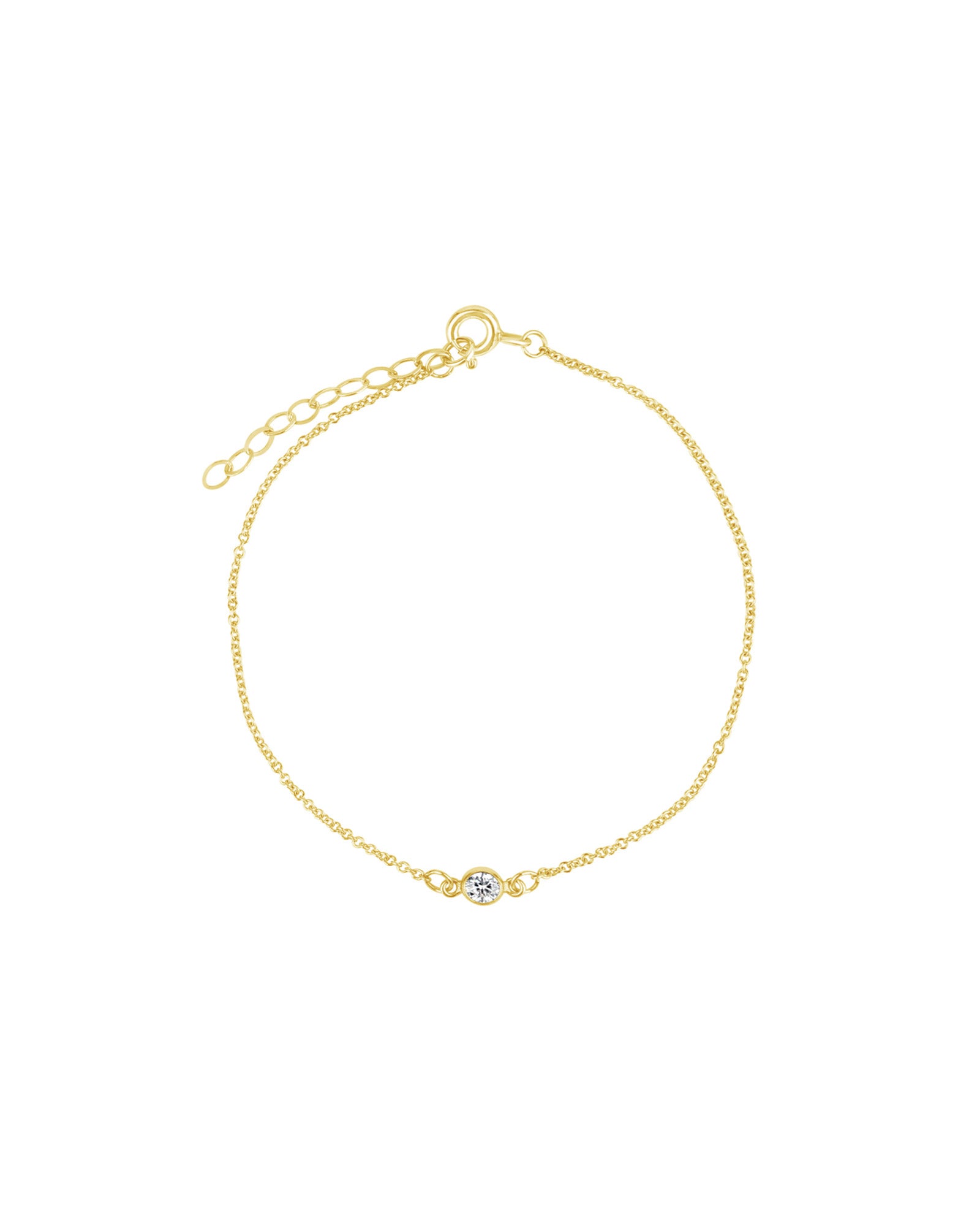 1948-CZ Bracelet-Bracelets-14k Gold Filled, Cubic Zirconia-Blue Ruby Jewellery-Vancouver Canada