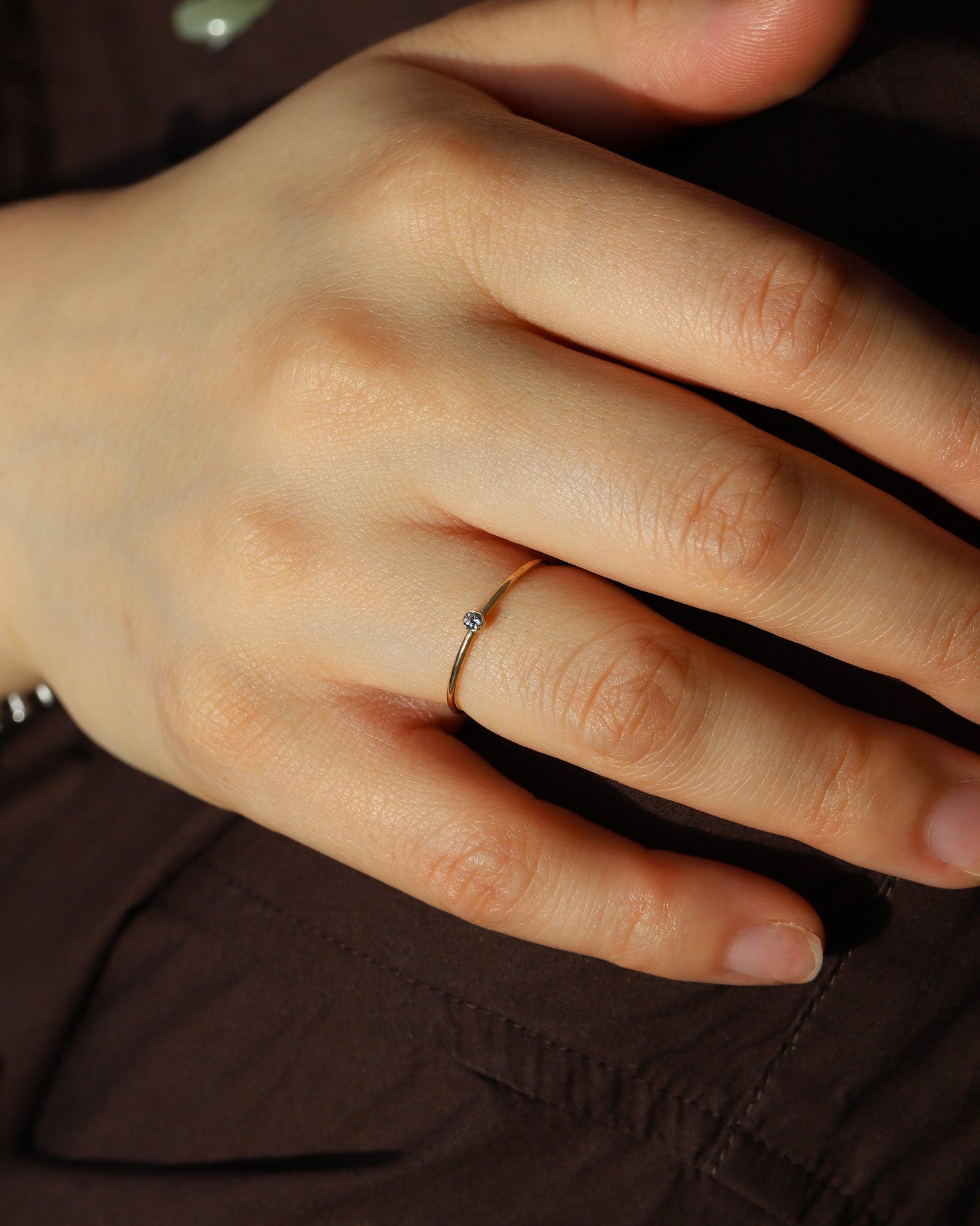 1948-Bezel CZ Ring-Rings-Blue Ruby Jewellery-Vancouver Canada