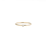 Bezel CZ Ring 14k Gold Filled, Cubic Zirconia / 5