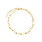 1948-Figaro Chain Bracelet I XL-Bracelets-14k Gold Filled-Blue Ruby Jewellery-Vancouver Canada