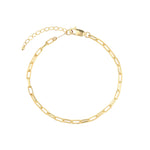 1948-Rectangular Rolo Bracelet | Medium-Bracelets-14k Gold Filled-Blue Ruby Jewellery-Vancouver Canada