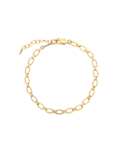 1948 Oval Long Short Chain Bracelet | Blue Ruby Jewellery, Canada