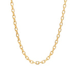1948-Rectangle Link Necklace-Necklaces-14k Gold Filled-Blue Ruby Jewellery-Vancouver Canada